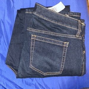Torrid relaxed bootcut jeans dark wash regular inseam.